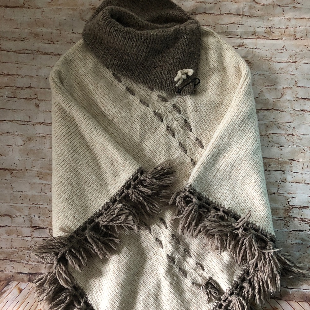 Handmade Fringe Poncho